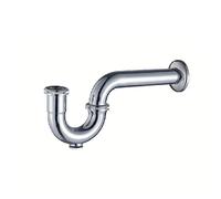 SCARICO SIFONE A S CON TAPPO ISPEZIONABILE PER BIDET CURVO CROMATO 1" 1/4