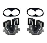 Scarico Silenziatore Per Classe A W177 A35 C118 CLA35 X247 GLB35 A45S Terminale Silenziatore Scarico Posteriore Doppio(Nero)