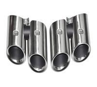 Scarico Silenziatore Per Macan Tubo Scarico Upgrade Foro Rotondo GTS Quad Out Punta Ugello Marmitta In Acciaio Inox(18-24)