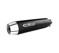Scarico Slip-On Miller Independence 2-1 Euro 4 Harley Sport Glide 107 18-20 Nero