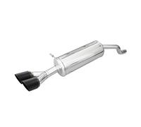 Scarico Sportivo 100% Inox compatibile con Renault Clio 4 1.5 Dci 75hp 2015- Ø 40 2x80mm Ceramica Nero