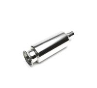 Scarico Sportivo IN Acciaio Inox Marmitta 125/95mm Tondo Flangiate + Assorbitore