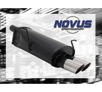 Scarico sportivo NOVUS gruppo N ESD 2x 76 mm design MS per BMW Serie 3 E46 316 3