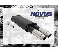 Scarico sportivo NOVUS gruppo N ESD 2x 76mm GP design per VW Passat 3B / 3BG