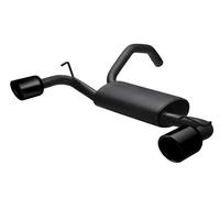 Scarico Sportivo per Fiat 500 595 Abarth Nero 100mm Rotondo Ogni Lato Inclinato