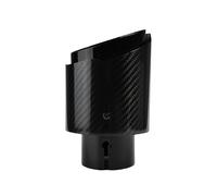 Scarico Sportivo Posteriore 1 Pz Universale Per Auto In Fibra Carbonio Terminale Scarico In Acciaio Inossidabile Silenziatore Lucido Nero Brillante Ugello(57mm-89mm)