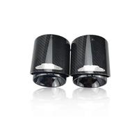 Scarico Sportivo Posteriore Per BWM Per MINI Per Cooper S Terminale Scarico 1 Pezzo Nero/Oro/Blu Bruciato/Argento Cromato E Silenziatore In Fibra Carbonio(Brunt bluein72mm)