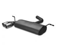 Scarico Sportivo Ulter per VW Golf 7 Bj 2013-2021 Rotondo 2x 70mm Tubo Doppio