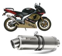 Scarico Storm by Mivv Gp acciaio inox per Aprilia Rsv 1000 1998 > 2003