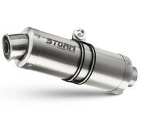 Terminale Scarico Storm by Mivv Gp acciaio per Kawasaki Ninja 125 2019 > 2024