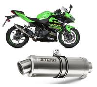 Scarico Storm by Mivv Gp acciaio inox per Kawasaki Z400 2019 > 2021