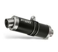 Scarico Storm by Mivv Gp Nero acciaio inox per Honda Cb 1000 R 2008 > 2016