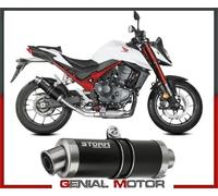 Scarico Storm by Mivv Gp Nero acciaio inox per Honda CB 750 HORNET 2023