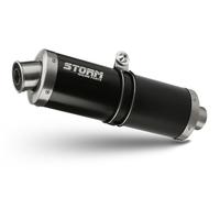 Scarico Storm by Mivv Gp Nero acciaio inox per Suzuki Gladius 2009 > 2015