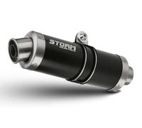 Scarico Storm by Mivv Gp Nero acciaio inox per Triumph Speed Triple 2011 > 2015