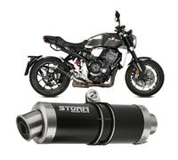 Scarico Storm by Mivv nero Gp acciaio inox per Honda Cb 1000 R 2018 > 2022