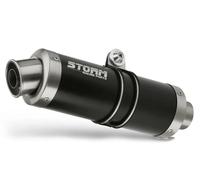 Scarico Storm by Mivv nero Gp acciaio inox per Kawasaki Z 125 2019 > 2024