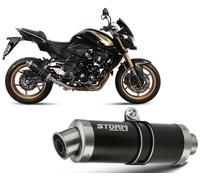 Scarico Storm by Mivv nero Gp acciaio inox per Kawasaki Z 750 R 2011 > 2014