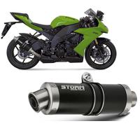 Scarico Storm by Mivv nero Gp acciaio inox per Kawasaki Zx-10 R 2008 > 2010