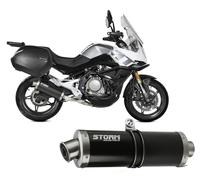 Scarico Storm by Mivv Oval acciaio inox Nero per CF Moto MT 700 2024 > 2025