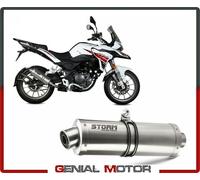 Scarico Storm By Mivv Oval Acciaio Inox Per Benelli Trk 251 2019 > 2022