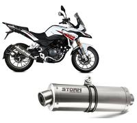 Scarico Storm by Mivv Oval acciaio inox per BENELLI TRK 251 2019 > 2023