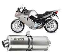 Terminale Scarico Storm by Mivv Oval acciaio per Bmw F 800 S / St 2006 > 2012