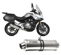 Scarico Storm by Mivv Oval acciaio inox per CF Moto MT 650 2021 > 2023