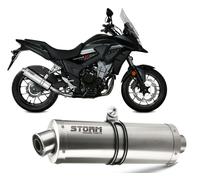 Scarico Storm by Mivv Oval acciaio inox per Honda Cb 500 X 2017 > 2020