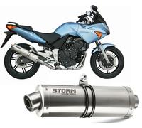 Scarico Storm by Mivv Oval acciaio inox per Honda Cbf 600 2004 > 2010