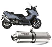 MIVV Terminale scarico Storm by Mivv Oval acciaio inox per Kymco AK550 2017-2020