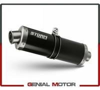 Scarico Storm by Mivv Oval nero inox per Honda Cbr 600 F 1996 96