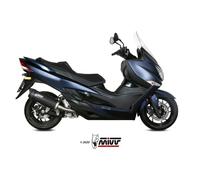 Scarico SUZUKI BURGMAN 400 Mivv Mover Inox Verniciato Nero MV.SU.0001.LV