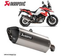 Scarico SUZUKI DL 1050 XT ABS V-Strom Black Edition 2023-2024 AKRAPOVIC Titan...