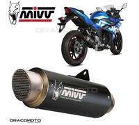 Terminale Scarico MIVV GP PRO Black Inox Nero kat SUZUKI GSX 250 R 2017 > 2020