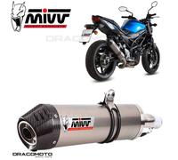 S.045.L4C - Terminale Scarico Mivv SPORT OVAL Titanio SUZUKI SV 650 (2016 >)