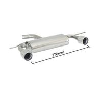 Posteriore inox sdoppiato con terminali Volkswagen Scirocco Mk3 (typ(1210)