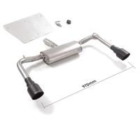 Posteriore inox sdoppiato con terminali Alfa Romeo Giulietta(940) 2010>>2020