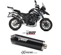 Scarico Terminale MIVV Benelli TRK 702 / X 2023 2024 2025 Nero Oval Carbonio