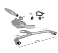 Scarico + terminali Ragazzon 50.0824.61 omologato Volkswagen Golf MK7.5