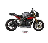 Scarico TRIUMPH SPEED TRIPLE 1050 R / S / RS Mivv Suono Inox Nero T.016.L9