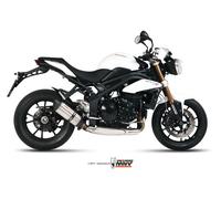 Scarico TRIUMPH SPEED TRIPLE 1050 R / S / RS Mivv Suono Inox T.012.L7