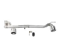 Scarico Tubi Per BMW E90 E92 320i 330i 325i 2006 2007 2008 2009-2016 Sport Paraurti Terminale Marmitta Terminale Di Scarico Doppio Uscita In Acciaio Inox 304(D'argento)