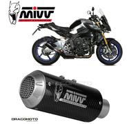 Terminale Scarico omologato MIVV MK3 Carbonio per YAMAHA MT-10 2016 > 2022