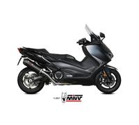 Scarico YAMAHA T-MAX 560 Mivv Oval Inox Nero con Coppa Carbonio Y.061.LVC