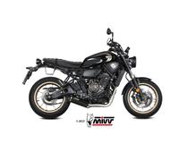 Scarico YAMAHA XSR 700 Mivv HR-1 Inox Nero Fondello Alluminio Y.077.LH1BA