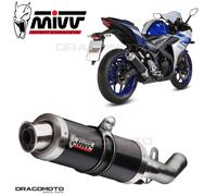 Y.048.LXB - Terminale Scarico Mivv GP STEEL BLACK YAMAHA YZF R25 / YZF R3