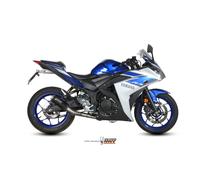 Scarico Completo MIVV Impianto Completo Inox Nero per YAMAHA YZF R3 2015 > 2023