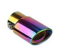 Scaricos Terminale Terminale Scarico Universale Per Auto, Terminale Rotondo In Acciaio Inox, Terminale Posteriore Cromato Tubo Di Scarico Rotondo(Straight Color)