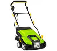 Scarificatore e rastrello elettrico 2 in 1 - Motore da 2000 W, larghezza 400 mm, contenitore da 50 l, maniglia regolabile, profondità di taglio da -15 a +3 mm, 2 cilindri, facile manutenzione, 104 dB